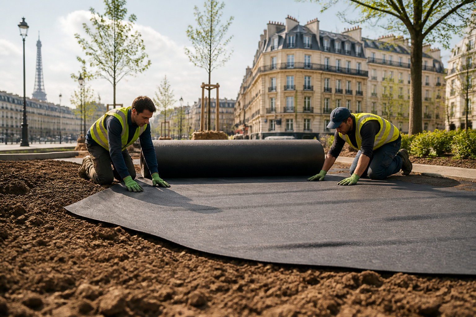 Installation de geotextile a paris